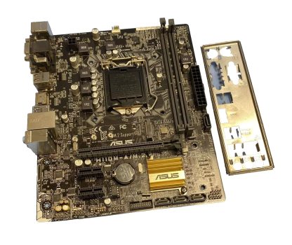 Asus H110M-A/M.2 REV. 1.01 Socket 1151 DDR4 Motherboard complete with BackPlate