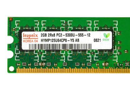 2GB Hynix HYMP125U64CP8-Y5 AB PC2-5300U 667MHz DDR2 Non-ECC Computer Memory