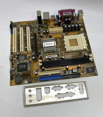 Winfast 741M01C-G-6L Socket 462 / Socket A AMD Motherboard / System Board complete with Back Plate