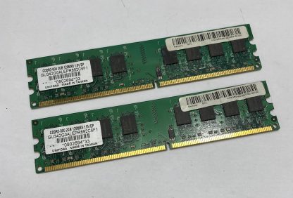 4GB Kit (2 x 2GB) Unifosa GU342G0ALEPR692C6F1 PC2-6400U 400MHz DDR2 Non-ECC Computer Memory RAM