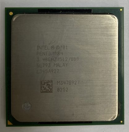 Intel Pentium 4 SL793 3.40GHz 512KB L2 Cache 800MHz BUS Socket 478 (mPGA478B) Processor - Northwood Core