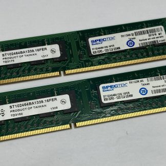 16GB Kit (2 x 8GB) Spectek ST102464BA1339.16FER PC3-10600U 1333MHz DDR3 Non-ECC 240-Pin Computer Memory RAM