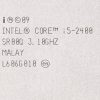 Intel Core i5 SR00Q i5-2400 3.1GHz 6MB Cache Socket 1155 Quad Core Processor / CPU
