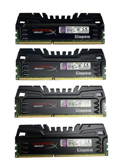 32GB (4 x 8GB) Kingston HyperX Beast KHX24C11T3K4/32X PC4-19200 2400MHz Non-ECC Computer Memory RAM